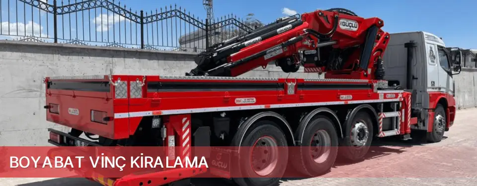 Boyabat İlçemi Vinç Kiralama